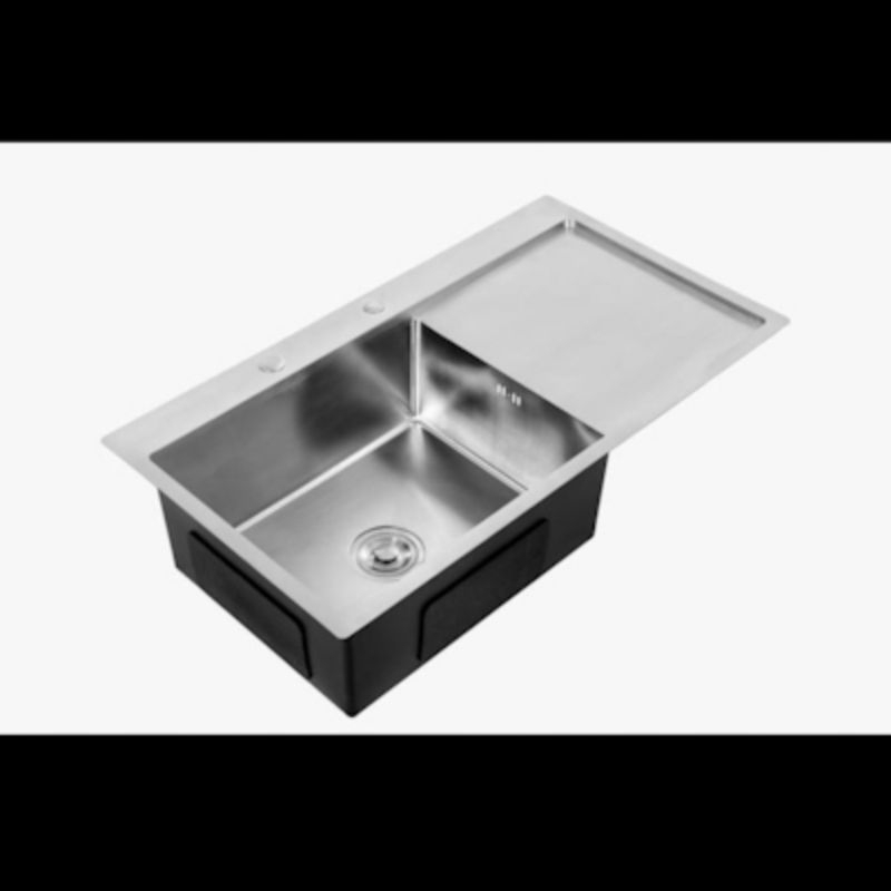 Sink/ Tempat Cucian Piring/ Stainless steel/ kotak/ 1 lubang/ FREE keran air