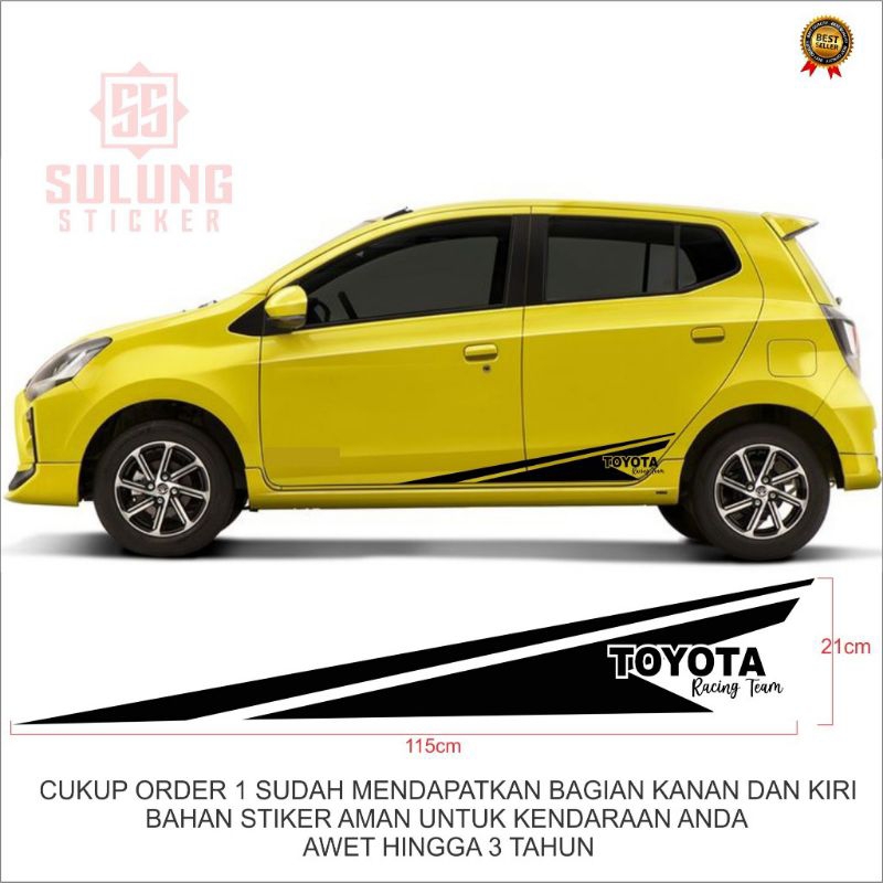 Sticker mobil ayla-agya stiker tribal mobil Toyota Agya stiker mobil agya terbaru murah keren