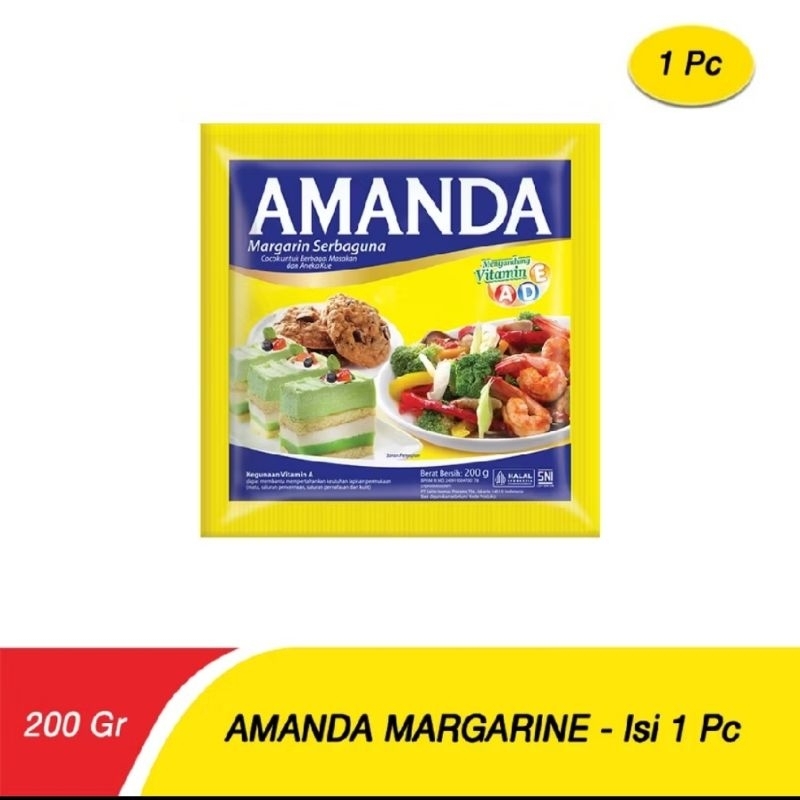 

1Pcs Mentega AMANDA 200gr Margarin