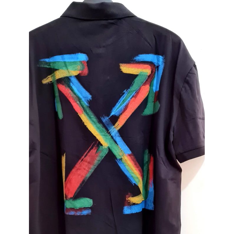 kaos polo/kaos kerah pria wanita OFF WHITE mirorr import