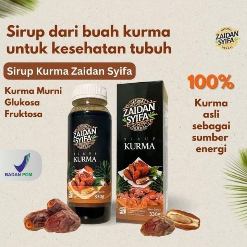 

Sirup Kurma ZAIDAN SYIFA 330gr | Kesehatan Jantung, Usus, Stamina