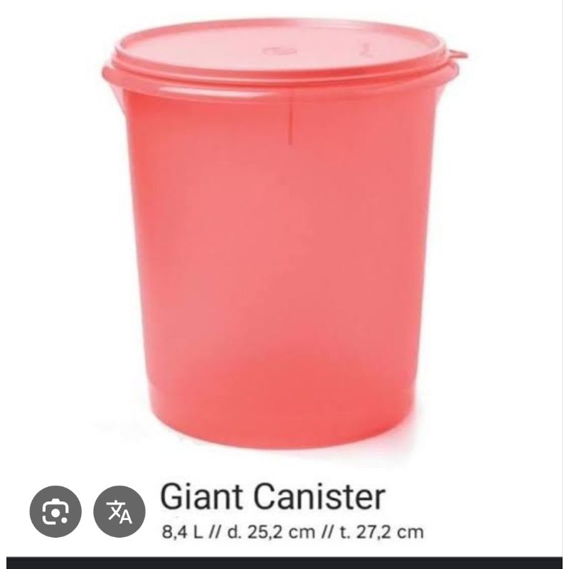 Giant canister tupperware / toples krupuk tupperware 8,4 L