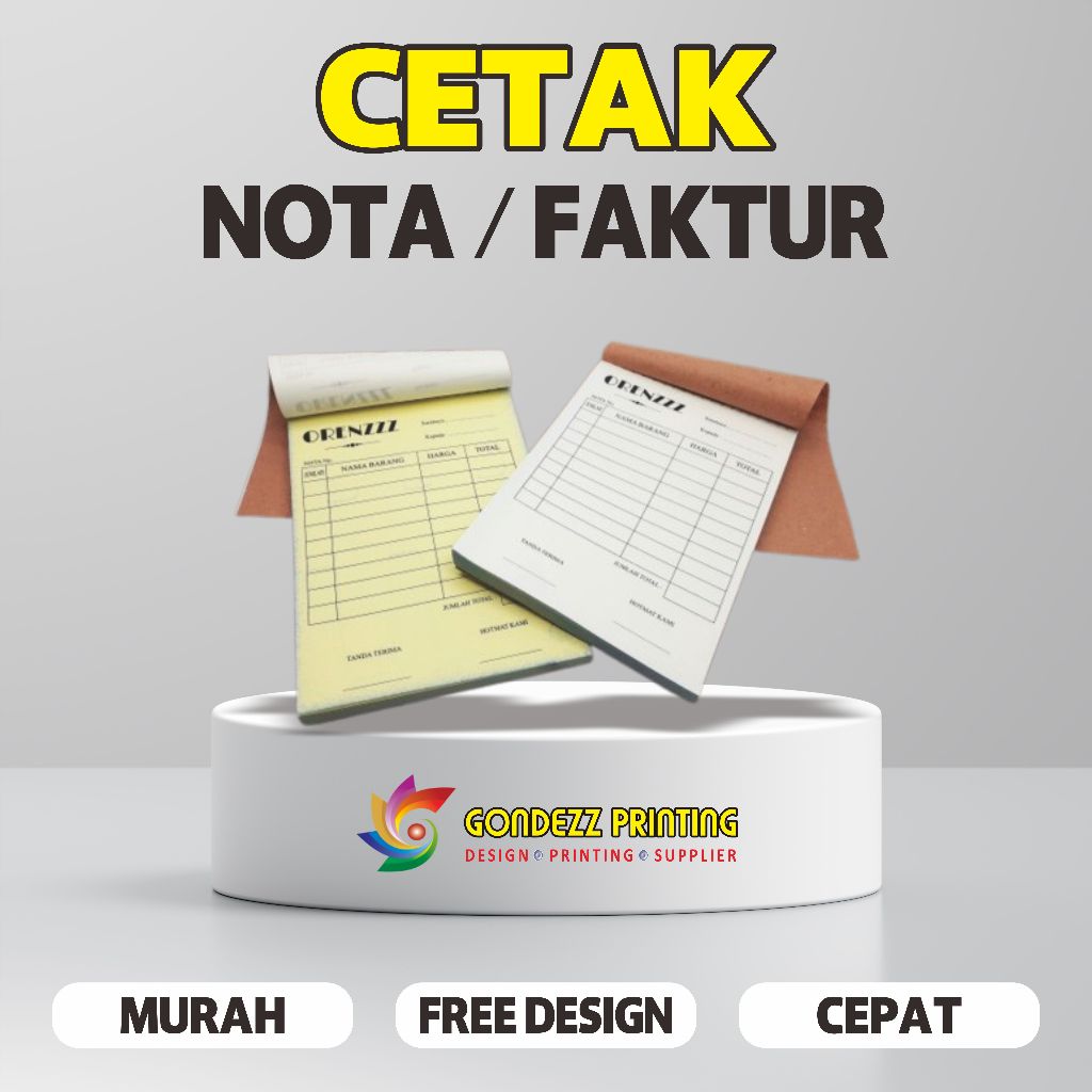 

Cetak NOTA / FAKTUR CUSTOM | Toko OLSHOP | MURAH CEPAT