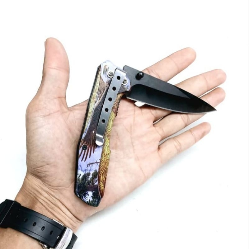 Pisau Bushcraft Survival Lipat Columbia P1230-2