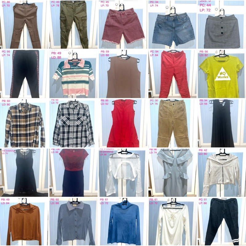 PRELOVED Under 70k (Dress, Rok, Celana Pendek)