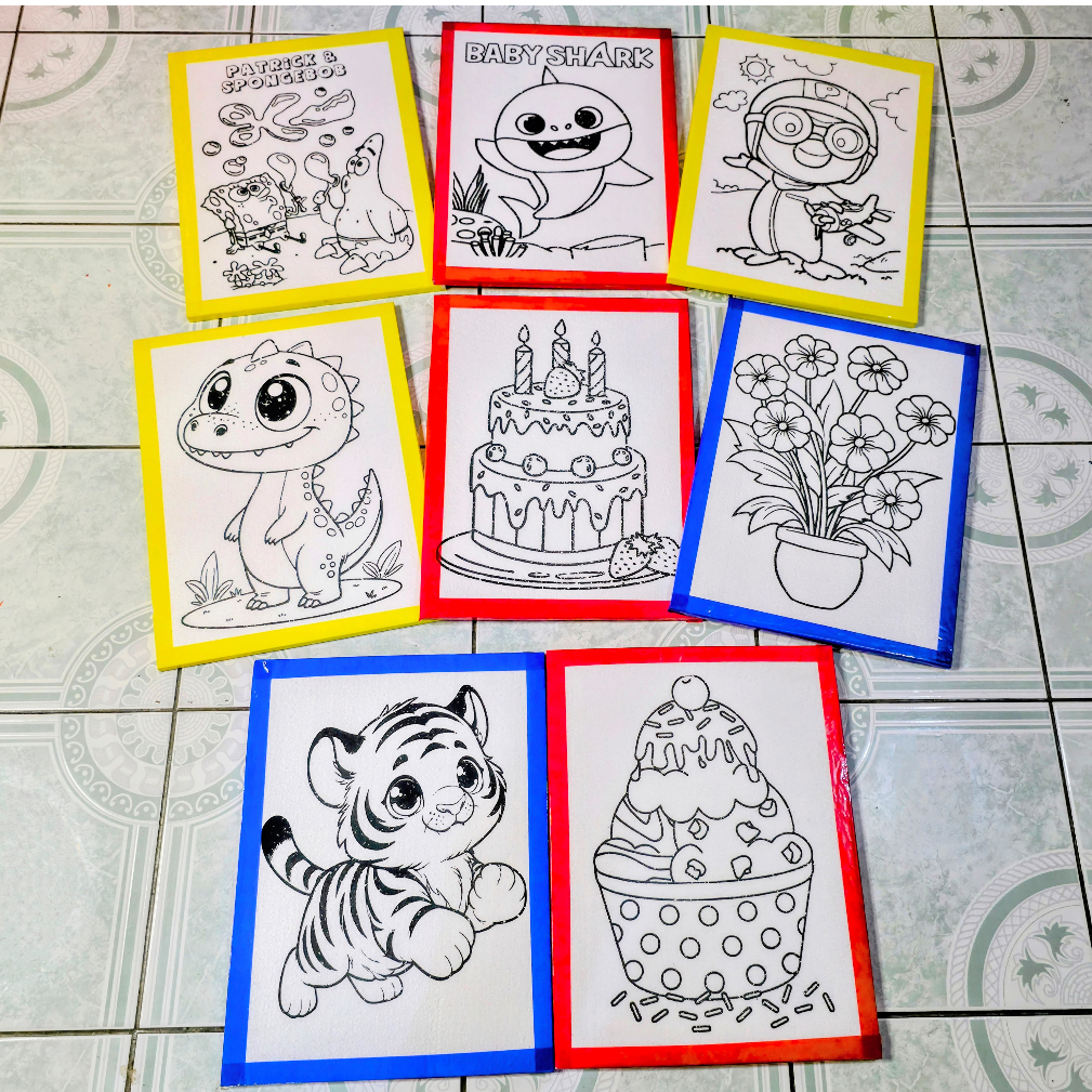 

Paket 10 lukis sterofoam ukuran 30x40x1 list lakban styrofoam mewarnai termurah