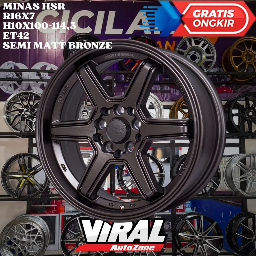 Velg SCROSS BRV SIENTA NEW XENIA Pelak Mobil Ring 16 HSR MINAS R16 TERMURAH