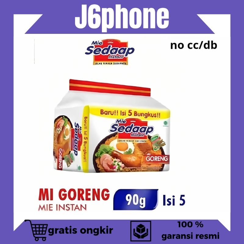

Sedaap Mie instant Goreng Kemasan Bag isi 5 @90G