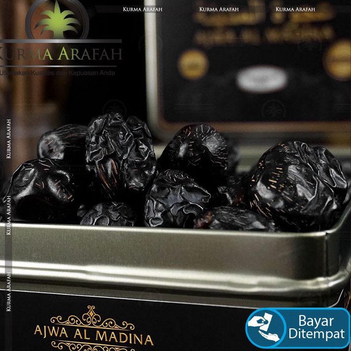 

Kurma Ajwa Kaleng 1kg Ajwa Al Madina Ajwa Nabi Kemasan Premium