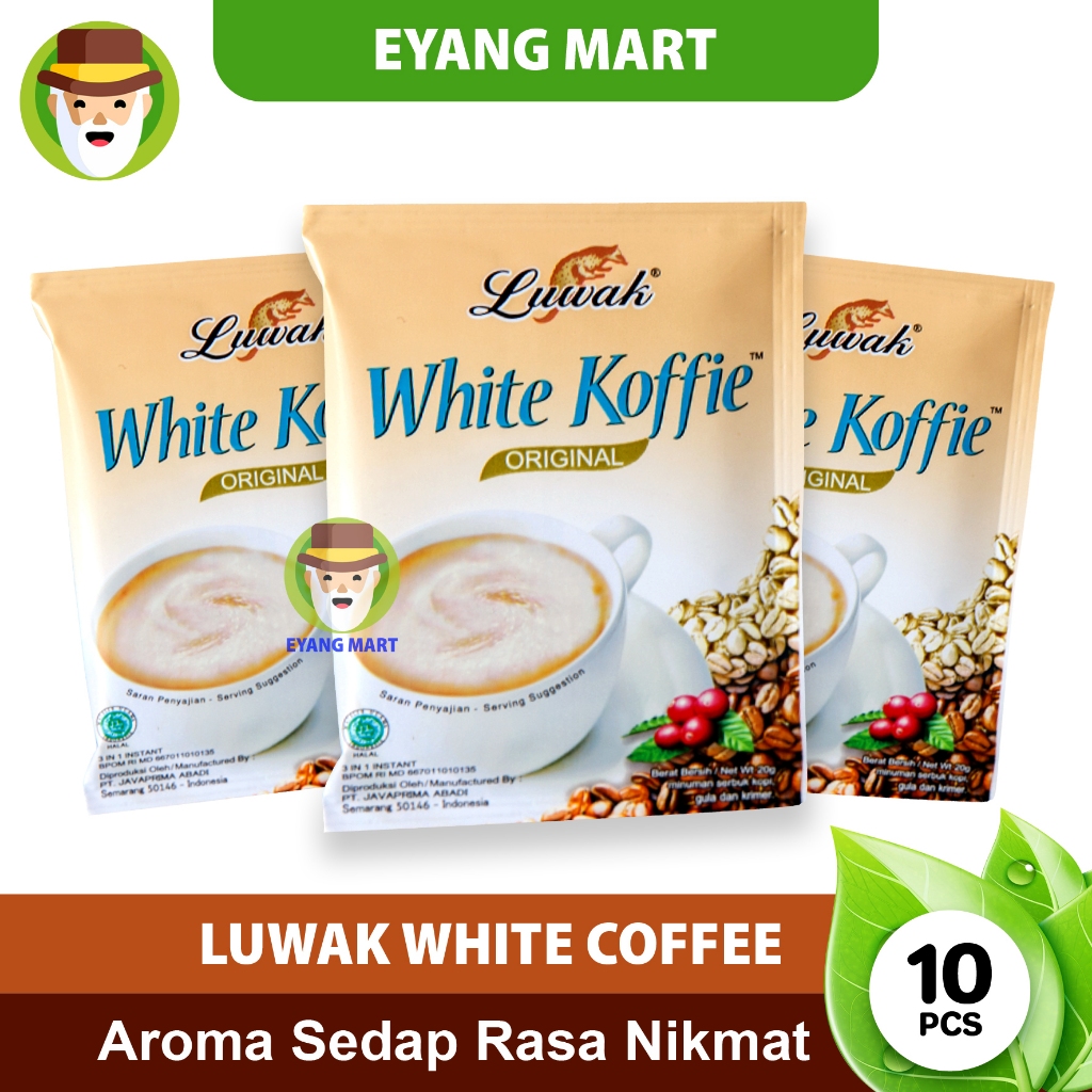 

Luwak White Koffie Original / Kopi Luwak White Coffee 1 Renceng ( isi 10 pcs )