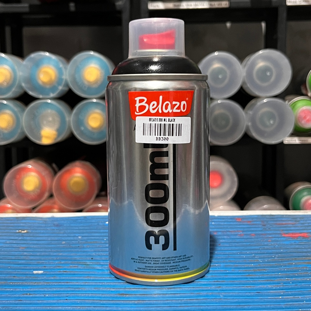 

Black - Belazo 300 ml - Spray Paint