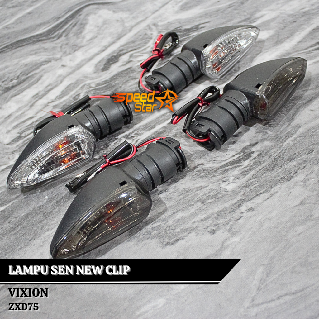 Lampu Sen Vixion New Clip Lampu Sein Vixion New Plus Clip Model Standar Bening Dan Smoke