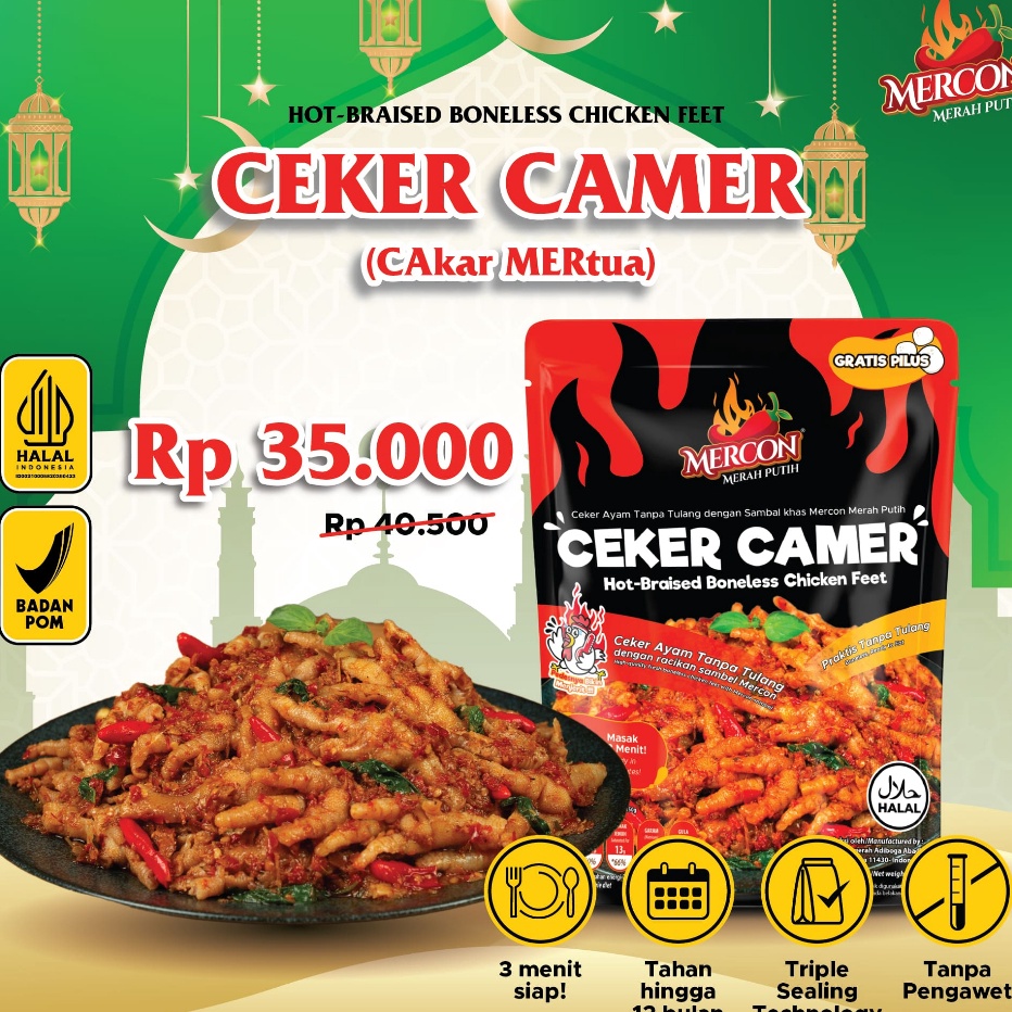 

Limited Special Edition Mercon Merah Putih Satuan Ceker CaMer Cakar Mertua Ceker Mercon Tanpa Tulang