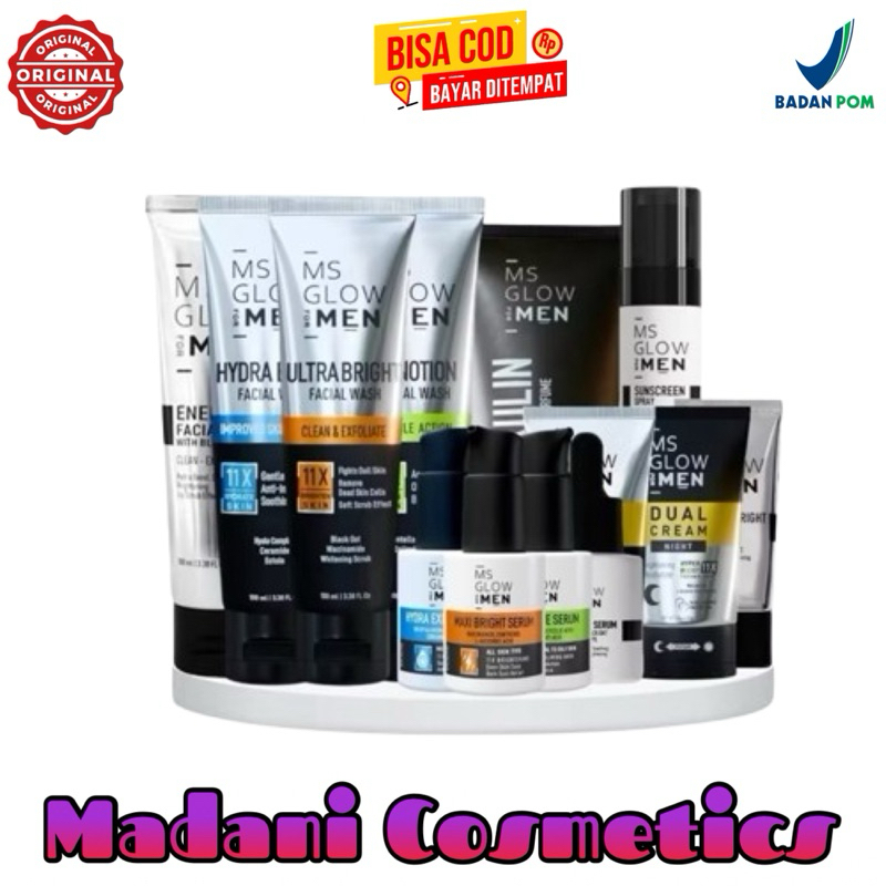 MS GLOW FOR MEN Skincare Perawatan Wajah Untuk Pria