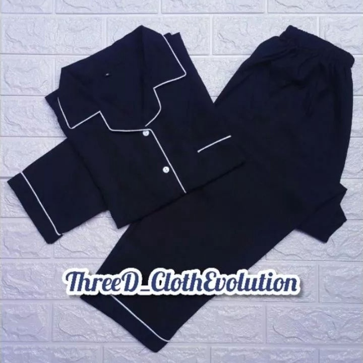 Piyama Polos Baju Tidur Pria Wanita RemajaDewasa Katun PP Harga Grosir