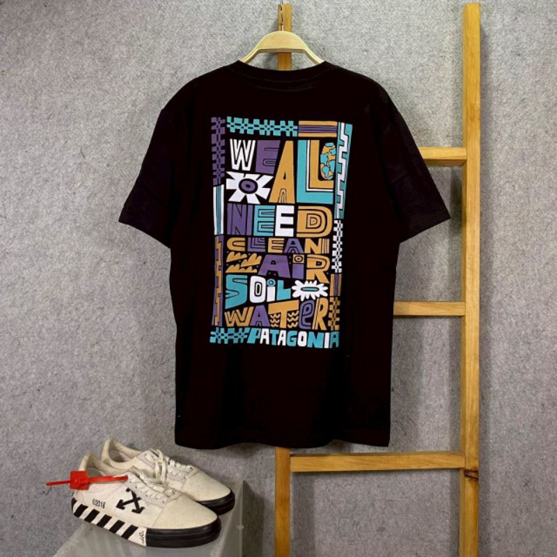 KAOS TSHIRT PATAGONIA FULL TAG & LABEL