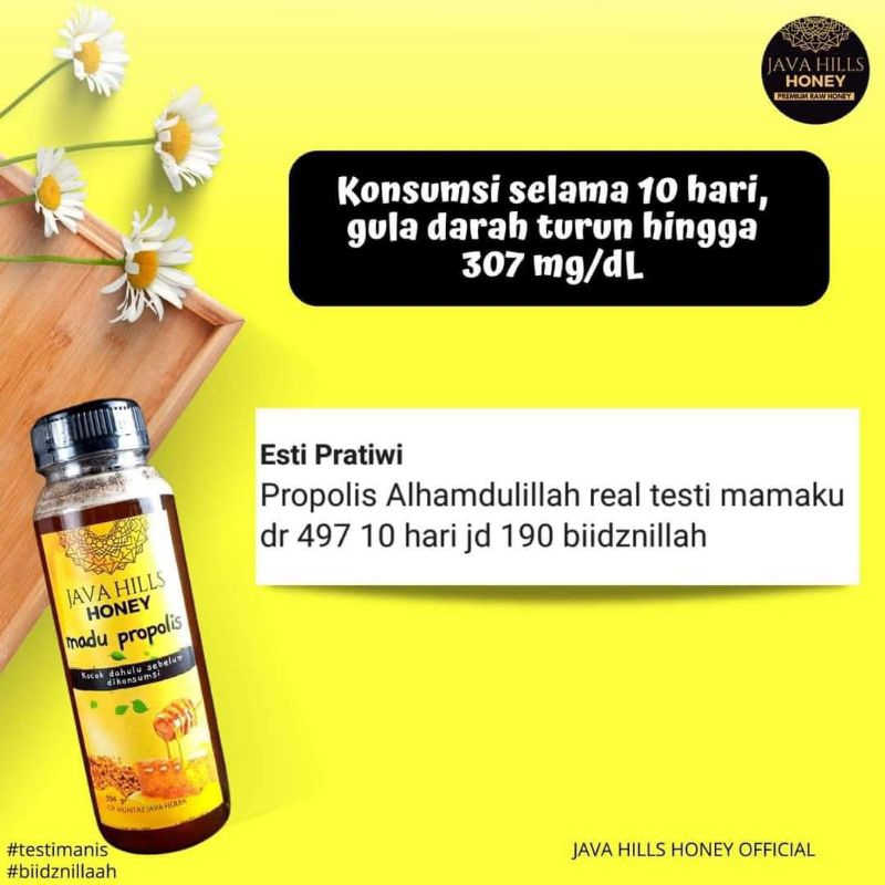 

Forcysn Java Hills Madu Propolis Herbal Original Javahills Honey Asli 100% 320 Gram Asam Urat Cacar