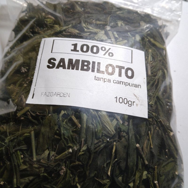 

100g herbal Sambiloto kering 100% murni