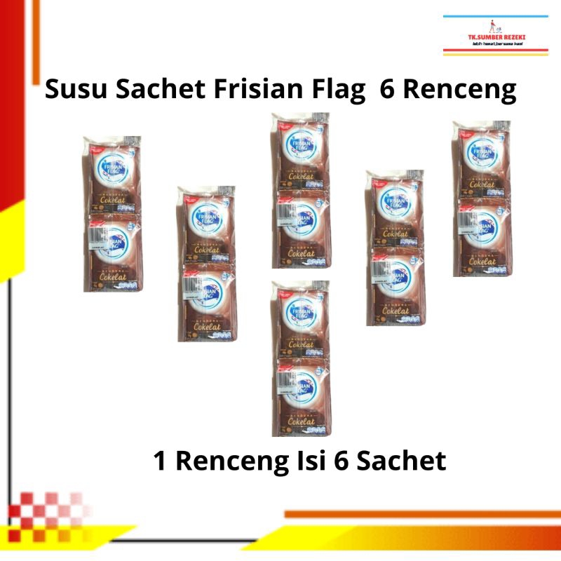 

[PAKET HEMAT ISI 6] Susu Sachet Coklat Frisian Flag 1 Renceng Isi 6 Sachet PROMO MURAH