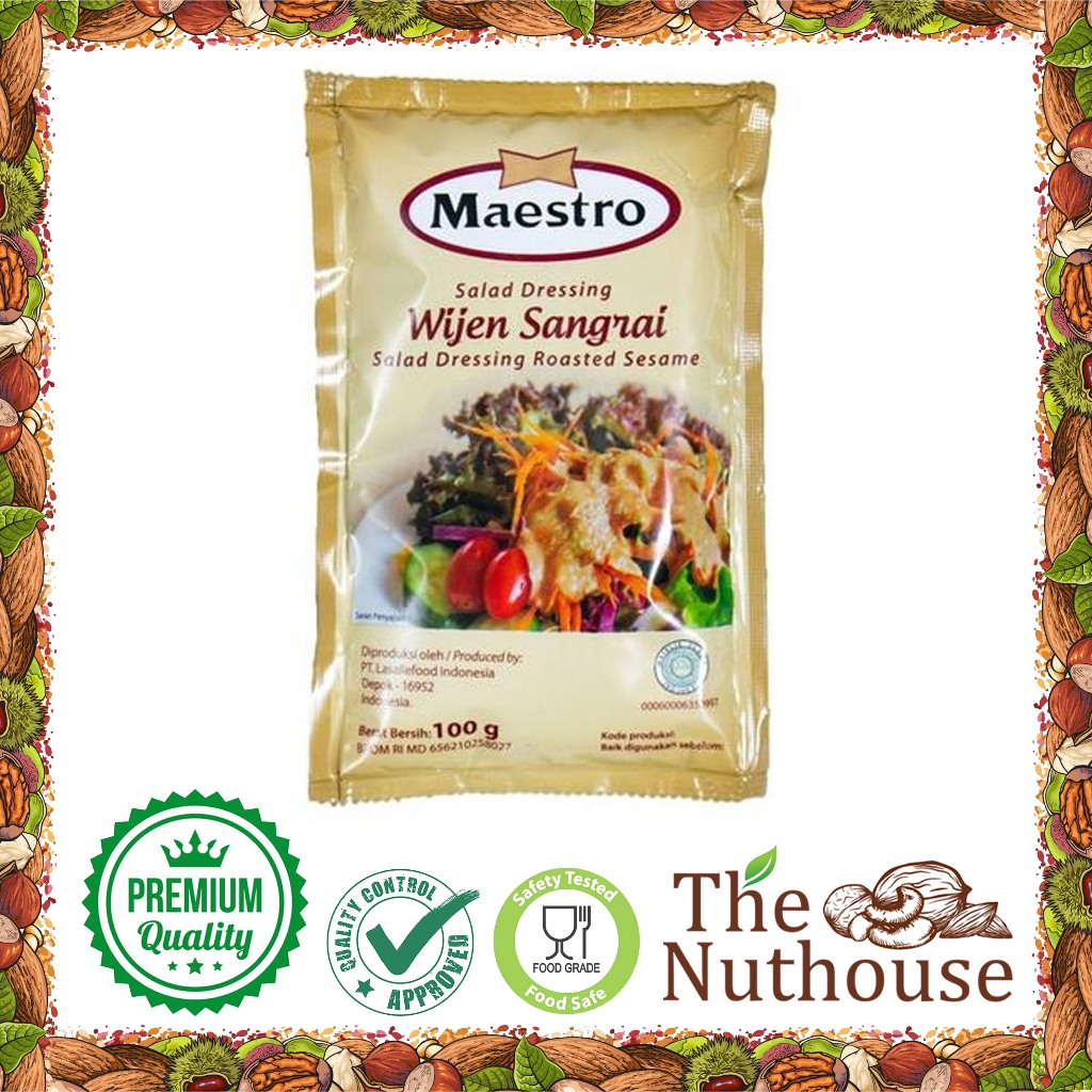 

MAESTRO SACHET Salad Dressing Saus Wijen Sangrai / Roasted Sesame Sauce 100gr [HALAL]