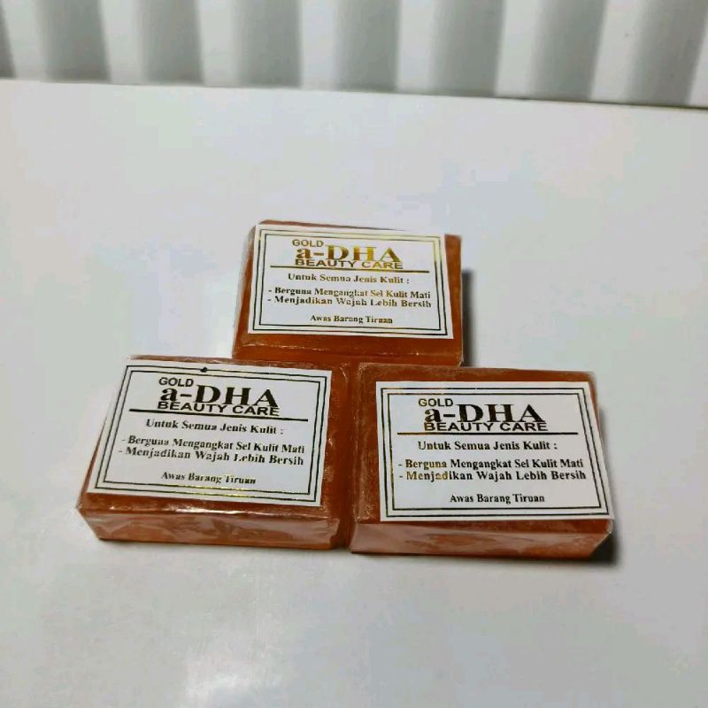 3Pcs // Sabun A Dha Gold Beauty Care Original