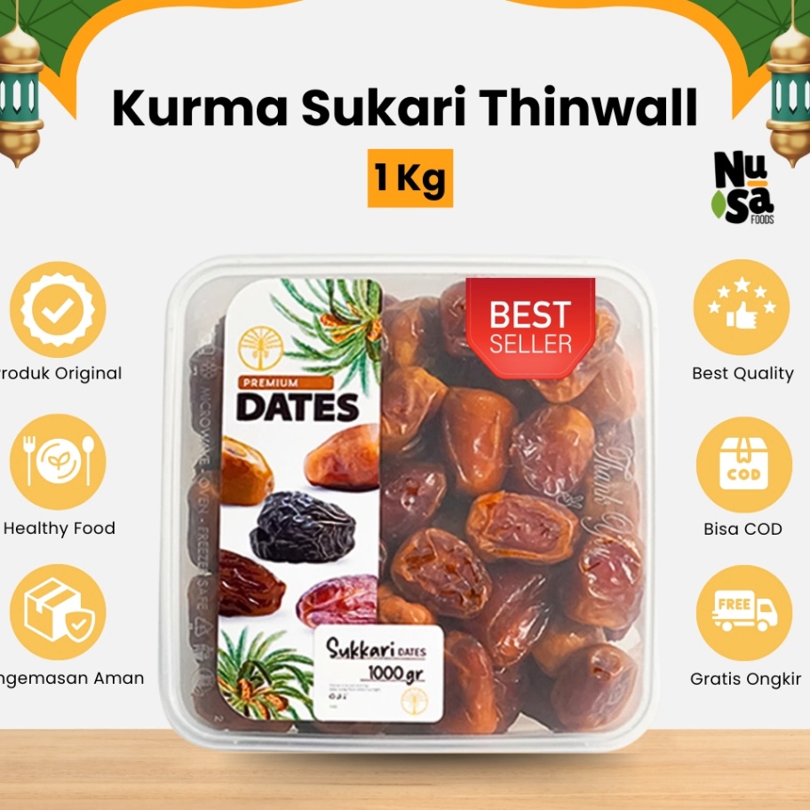 

Recomend Kurma Sukari 1 Kg Kemasan Thinwall Kurma Basah Premium Quality