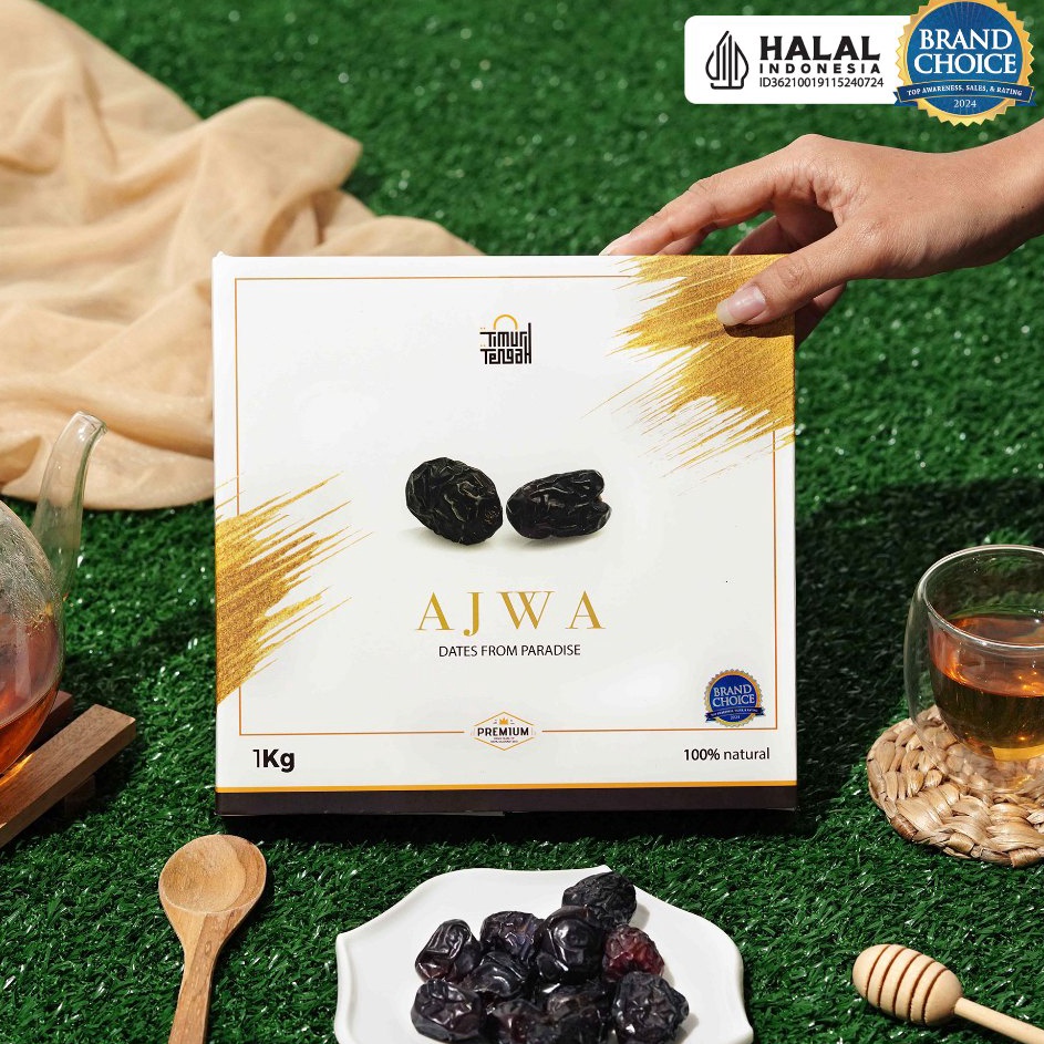 

Kekinian Timur Tengah Kurma Ajwa 1 Kg Kurma Nabi Premium Original High Quality