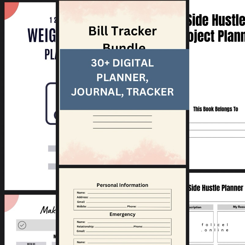 

30+ Digital Planner,Journal,Tracker