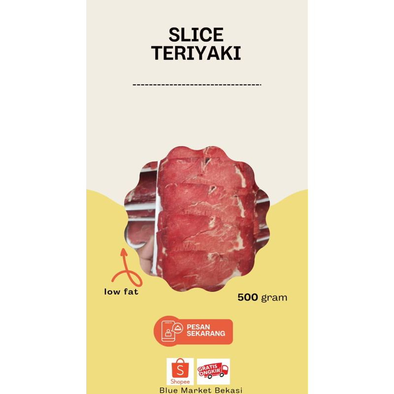 

SLICE TERIYAKI / SUKIYAKI 500gr Halal