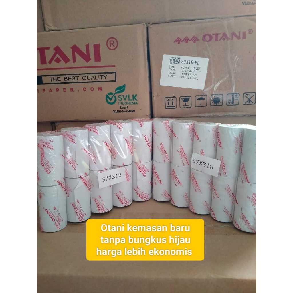 

HJK kertas kasir Bandung / struk Kertas / Thermal OTANI 57 x 31