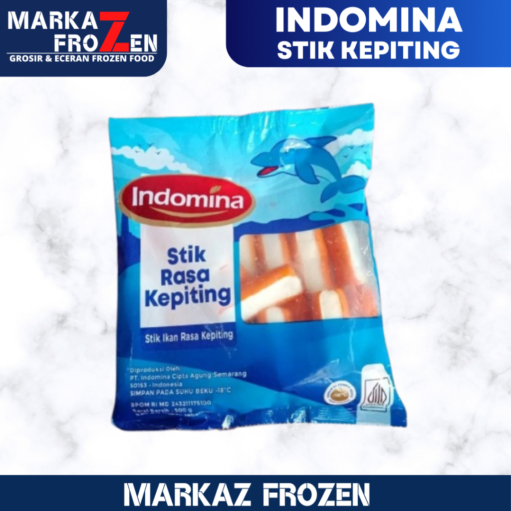 

INDOMINA CRAB STICK / STIK KEPITING 500GR