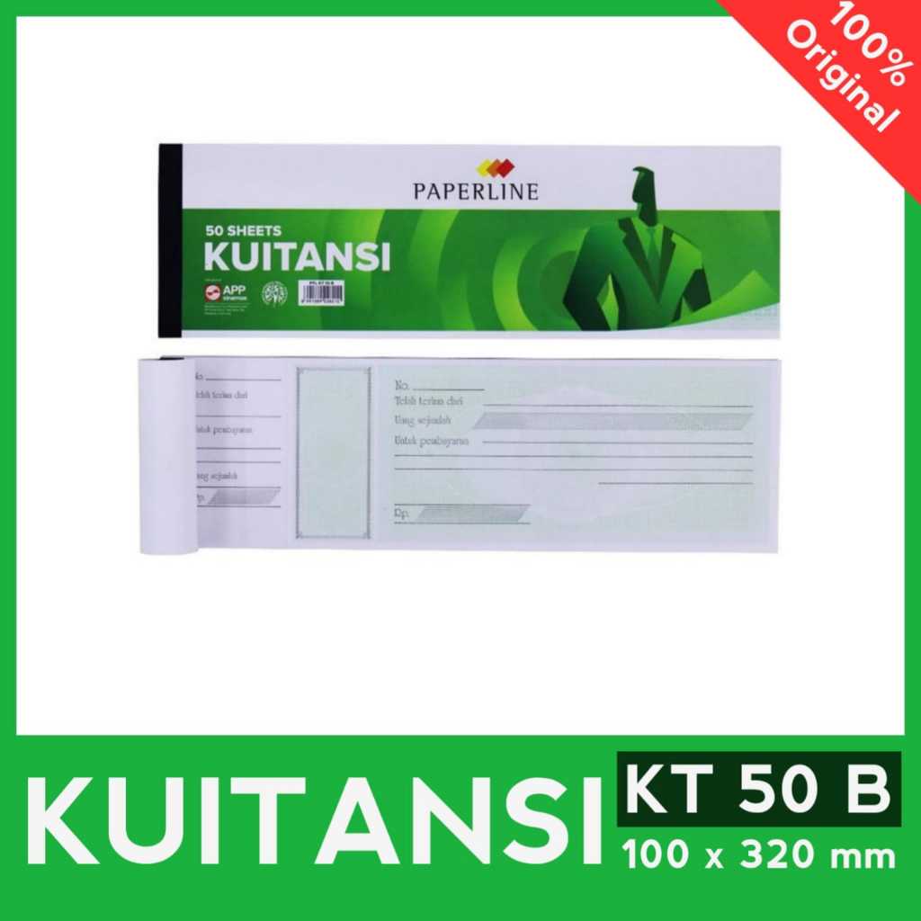 

Buku Kwitansi Paperline Besar 50 Lembar KT 50 B
