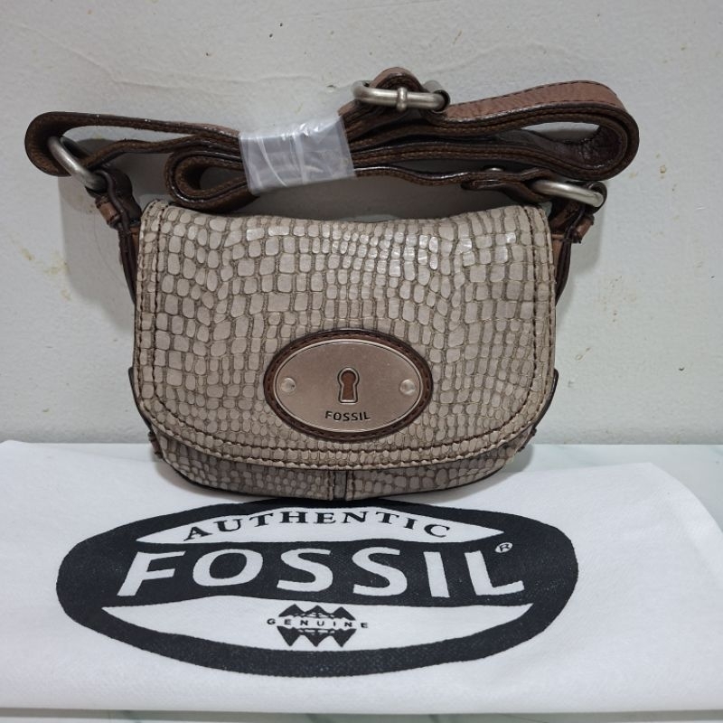 Tas Preloved Mini Madox Ocil Fos sil Snake Skin