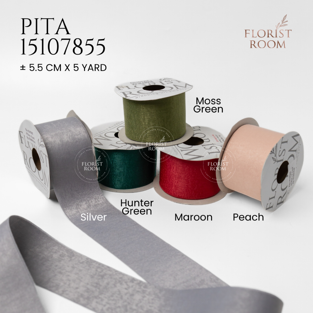 

Pita 15107855 ±5.5cm x 5yard - Ribbon - Wedding Bouquet - Pita Kain - DIY