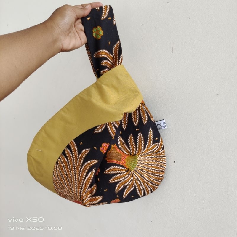 knot bag besar / japanese knot bag / tas kain batik wanita