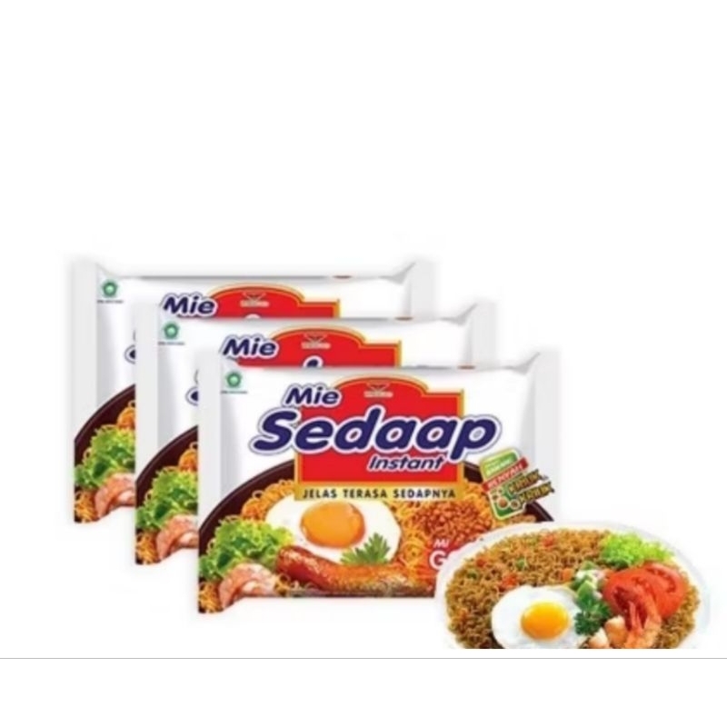 

Mie sedaap goreng, Mie instant kemasan 3pcs