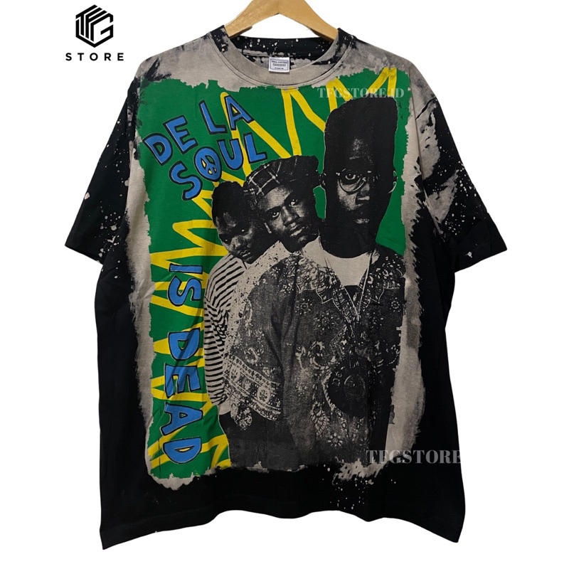 De La Soul Band Mosquitohead Tshirt Kaos Big Print Bootleg Premium XL