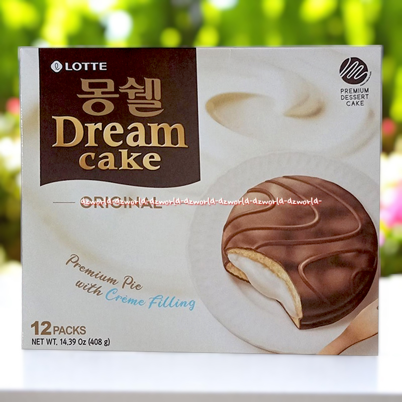 

Lotte Dream Cake Original 408gr Marsmellow Pie Coklat Dengan Isi Vanila Kue Coklat Cake Lapis Coklat Fresh Cream 12packs Lottedream