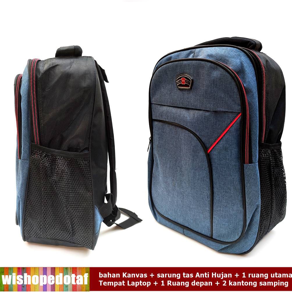 Tas Kasual Ransel Medium Trick Backpack Stylis Serat Nylon