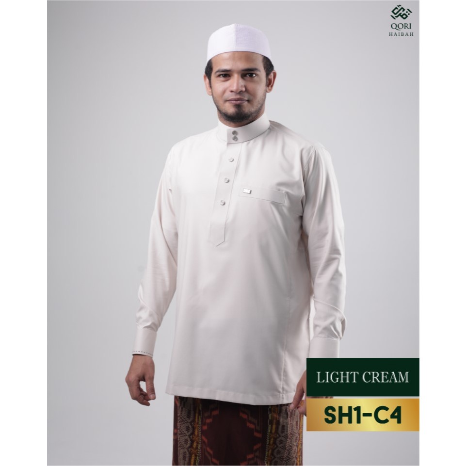 Qori Haibah Signature Baju Koko Kerah Gamis Lengan Manset SH1-2