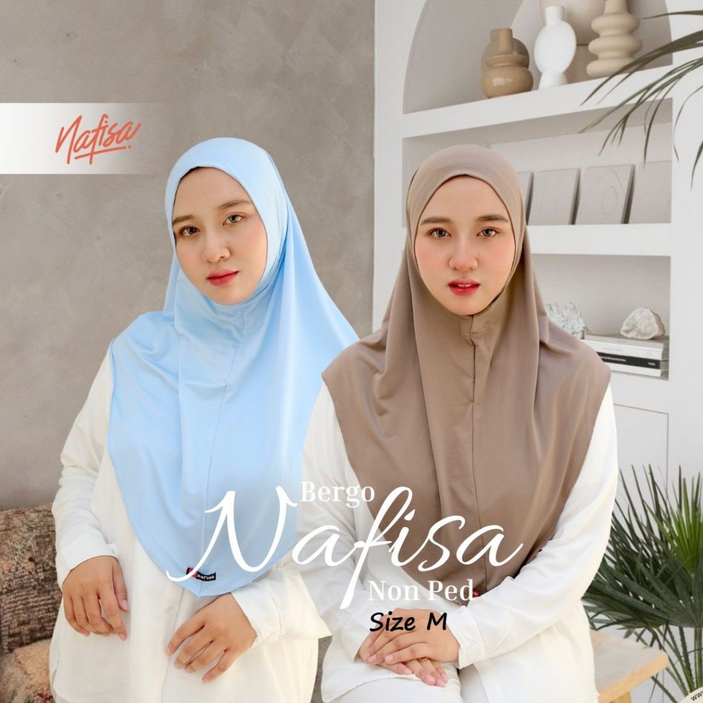 PROMO  Jilbab Instan Nafisa Asha BeNa Size M | Hijab Instan Non Pad Antem | Hijab Instan Tanpa Bergo