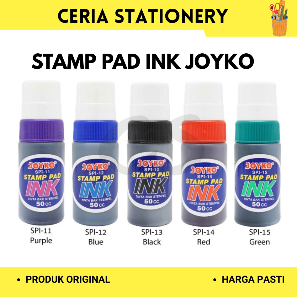 

Tinta Stampel Joyko / Stamp Pad Ink Joyko / Refill Tinta SPI-11/12/13/14/15