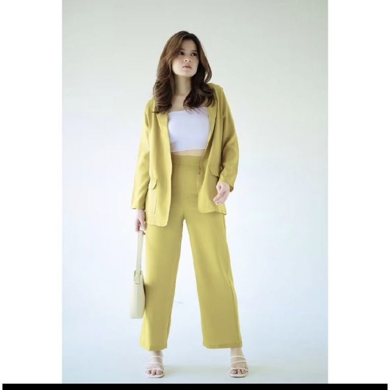 Set Blazer Wanita dan Kulot  - One Set