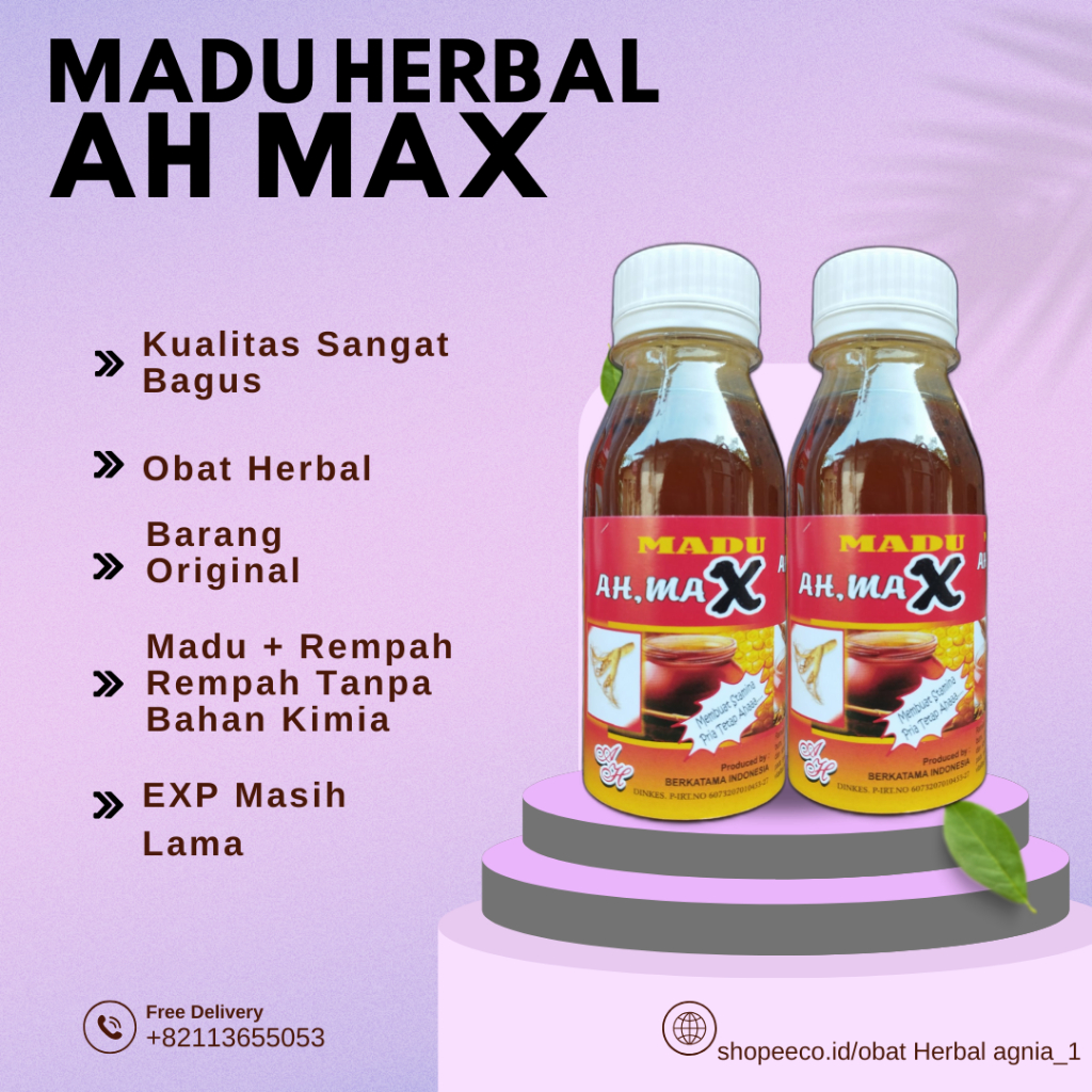 

Madu Herbal Obat Herbal Alami Madu Ah Max Madu Murni Penamh StaminaDewasa ObatKuat PriaTahanLama