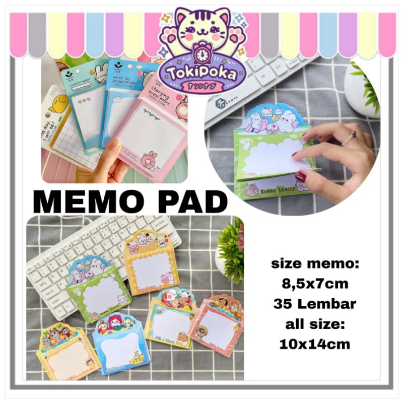 

Toki - MB02 MEMOPAD / MEMO LUCU / MEMO / NOTES KARTUN / NOTE
