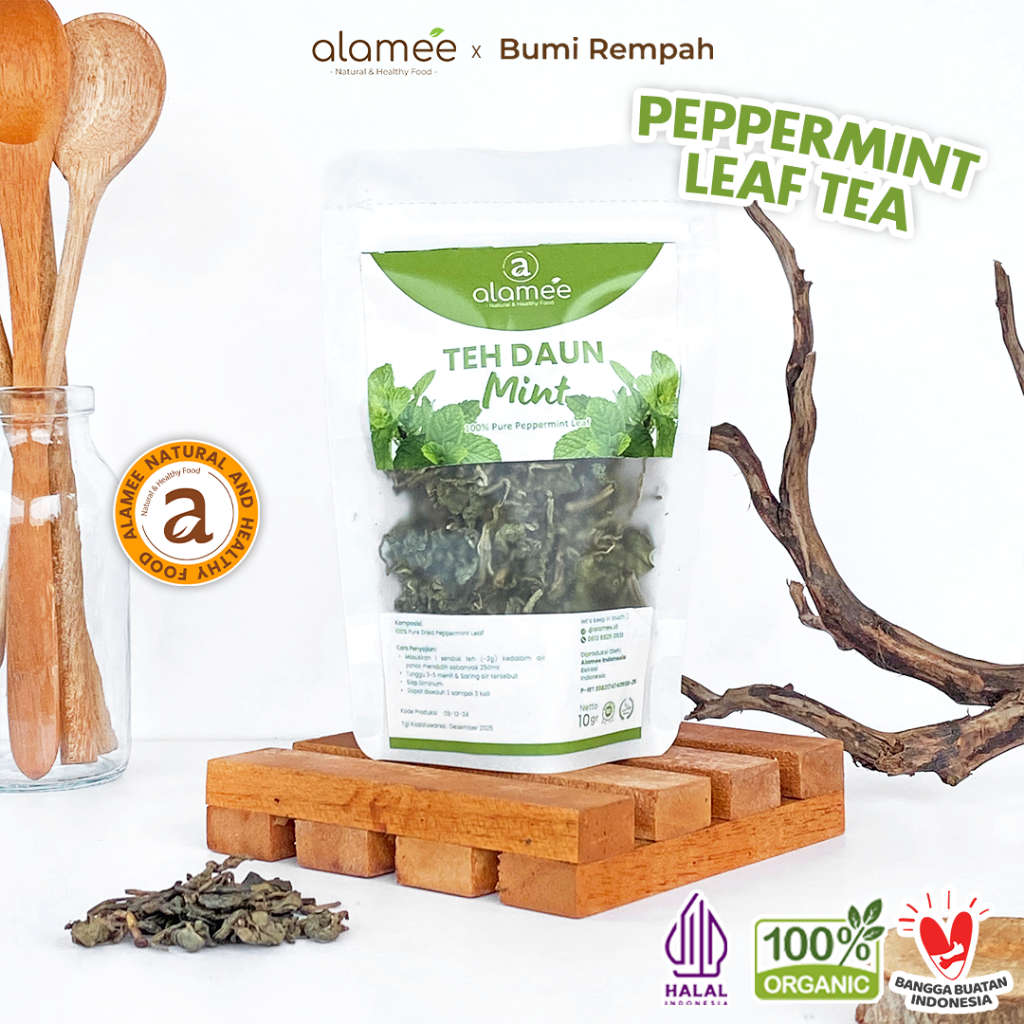 

ALAMEE Peppermint Tea Teh Daun Mint Organik Pappermint Papermint Kering Dried 10gr