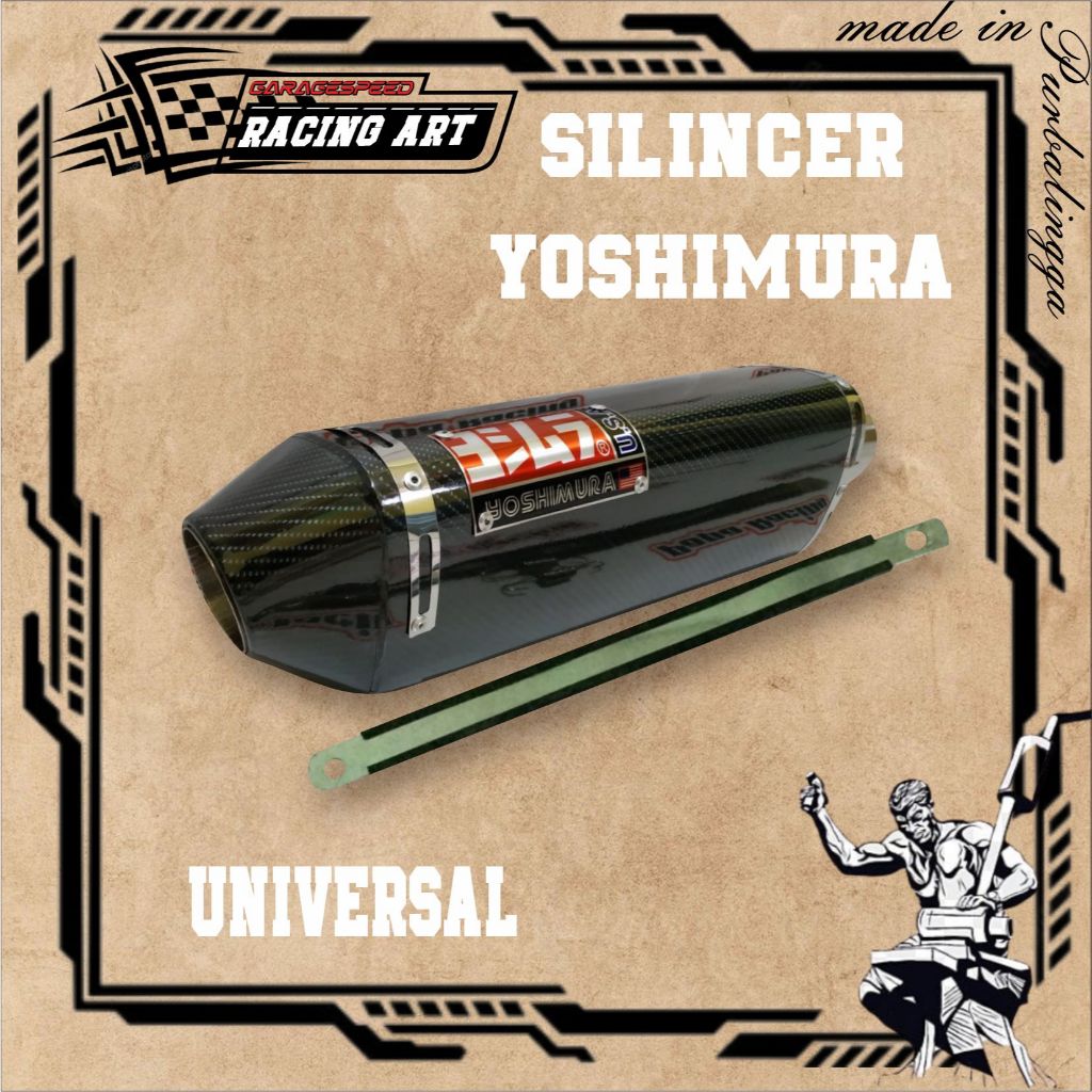 Knalpot Yoshimura Carbon Silencer Only