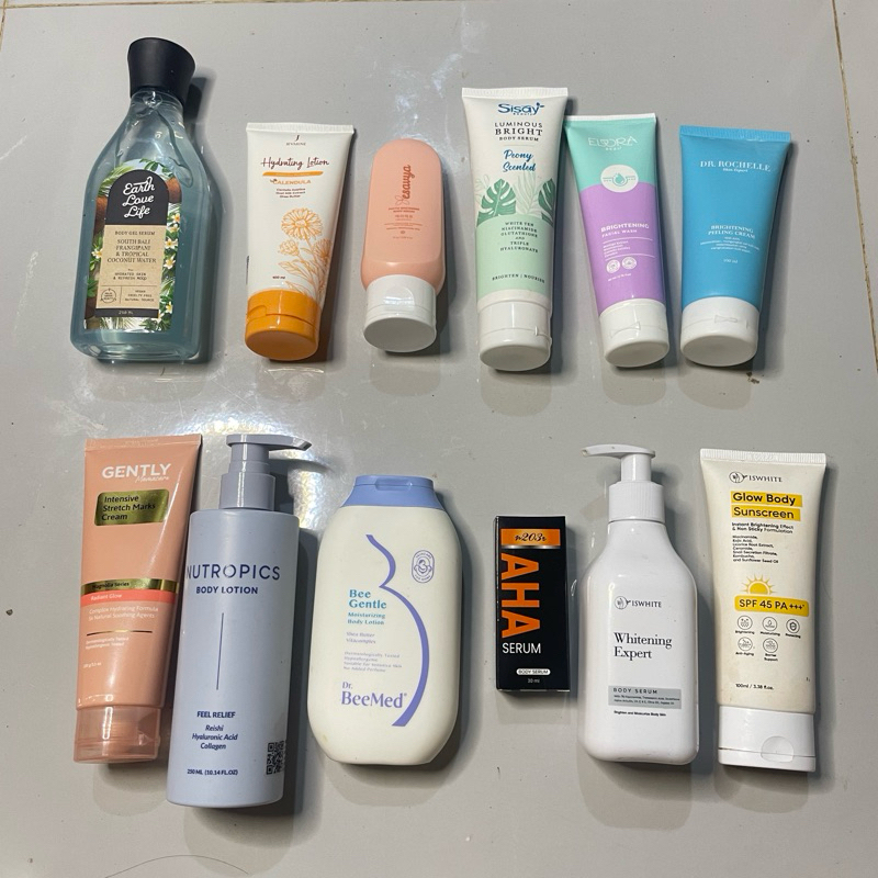 lotion Earth Love Life  - Jevarine - Esavya Whitening  - Sisay Luminous Bright Body Serum - Elora  -
