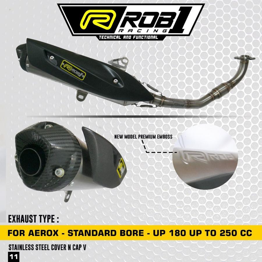 ROB1 KNALPOT AEROX OLD BORE UP / LEXY BORE UP STD RACING ORIGINAL ROB1