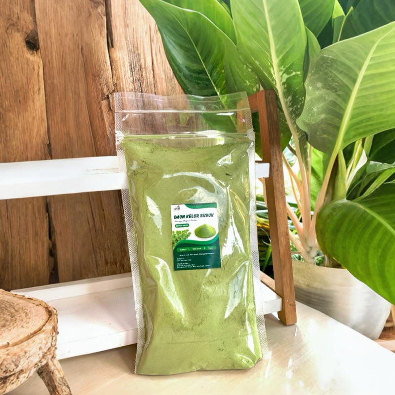 

ISVB- 500 Gram Bubuk Serbuk Daun Kelor Moringa Powder Organik 1/2 Kg